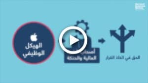التنظيم الوظيفي في شركة آبل