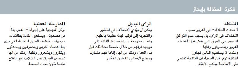 فكرة مقال كيف تستبق الخلافات في العمل