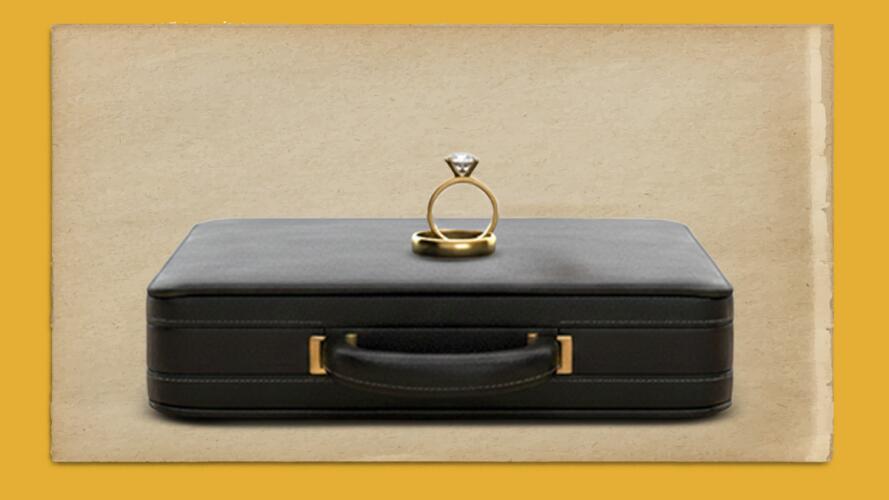 زوج مدمن العمل