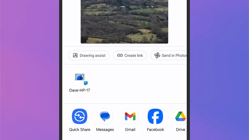 مشاركة الملفات مباشرة مع جهاز ويندوز باستخدام تطبيق Phone Link
