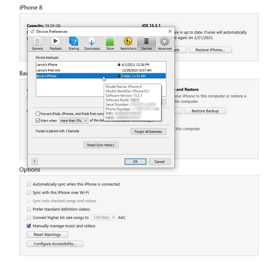 كيفية إنشاء نسخة احتياطية لهاتف آيفون