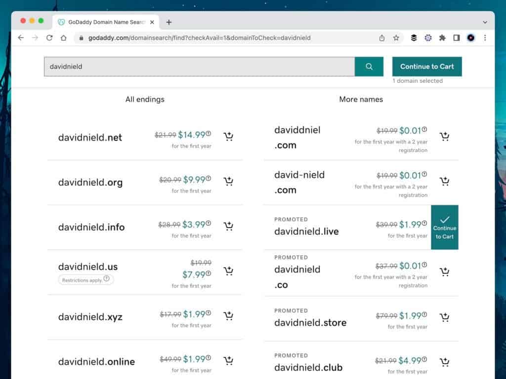 كيف تبدأ في شراء اسم النطاق؟