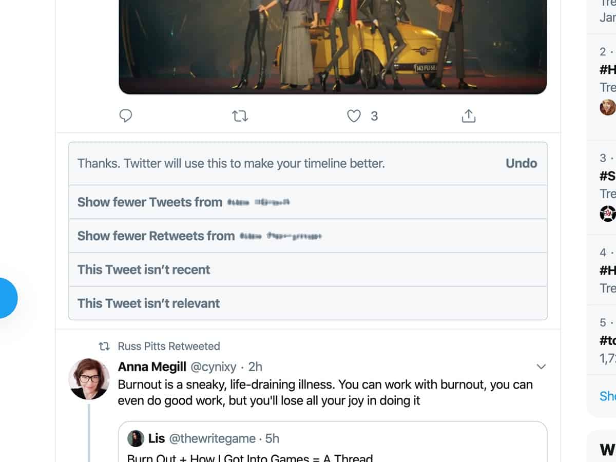 التخلص من إزعاج تويتر