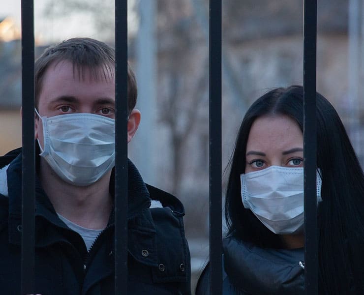 فيروس كورونا, الحجر الصحي, حالة الإغلاق, كمامة