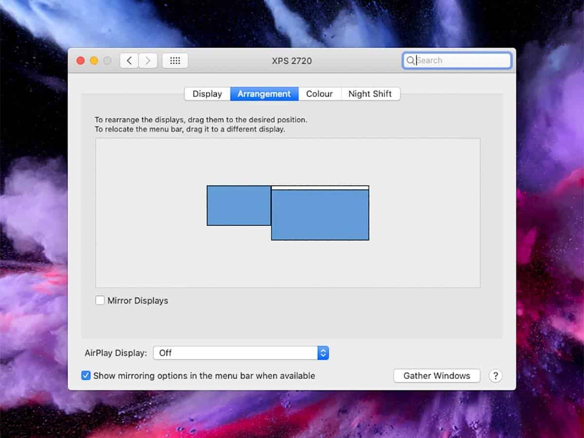 إضافة شاشة ثانية على نظام ماك