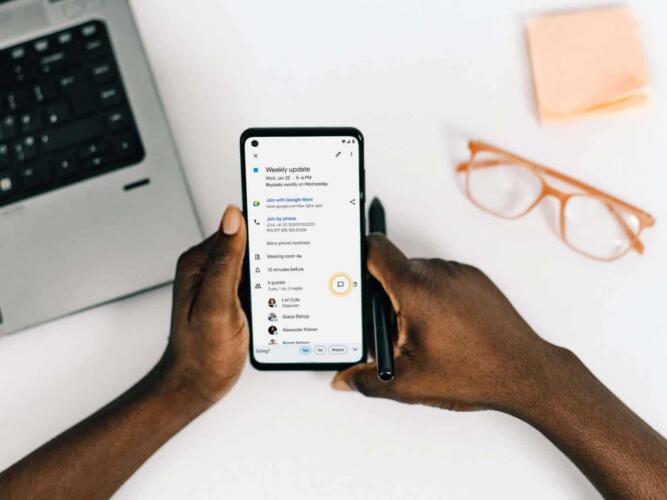 الدردشة من تقويم جوجل