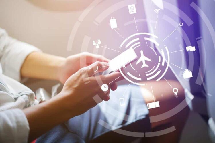 الإنترنت في الطائرة