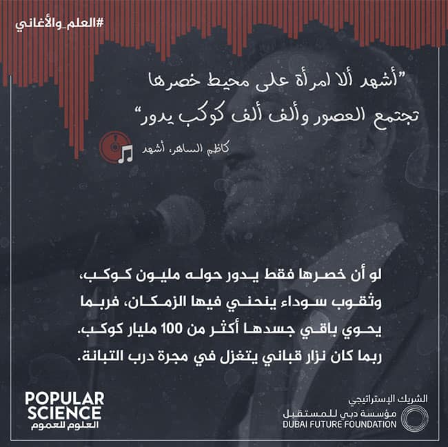 العلم, الأغاني, كاظم الساهر