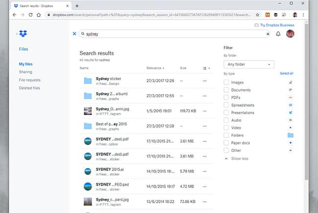 تقنية, البحث عن ملفات, الوسائط السحابية